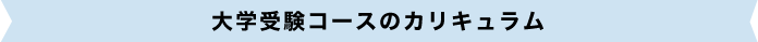 大学受験コースのカリキュラム