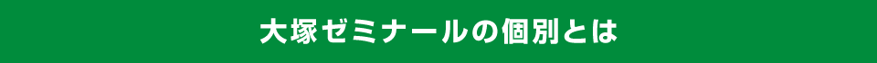 大塚ゼミナールの個別とは